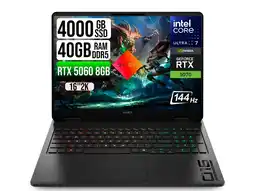 Falabella PORTATIL OMEN 16 CORE ULTRA 7 255H RTX5060 8GB SSD 4TB RAM 40GB 16 2K IPS oferta