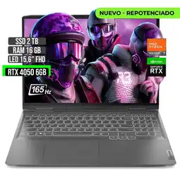 Falabella LOQ AMD RYZEN 7-7840HS RTX 4050 6GB SSD 2TB RAM 16GB LED 15,6 FHD 165Hz oferta