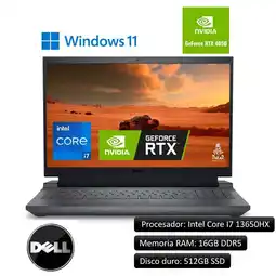 Falabella PORTATIL G15 INTEL CORE I7-13650HX/RAM 16GB/512GB SSD/RTX 4060 8GB oferta