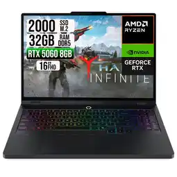 Falabella PORTATIL LEGION AMD RYZEN 9-8945HX RTX 5060 8GB SSD 2TB RAM 32GB 16 IPS 240HZ oferta