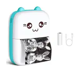 Falabella Mini Impresora Térmica Portátil Inalámbrica Para Celular AZUL oferta