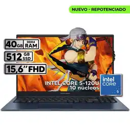 Falabella PORTÁTIL VIVOBOOK 15 INTEL CORE I5 120U 40 GB RAM 512 GB SSD 15.6″ FHD oferta
