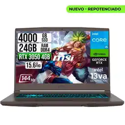 Falabella PORTATIL THIN 15 INTEL I5-13420H RTX 30504GB SSD 4TB RAM 24GB 15.6 FHD 144HZ oferta