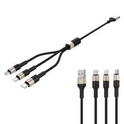 Falabella Cable De Carga Rápida 3 En 1 Usb A - A Usb C / Micro 1.2M y Transferencia de Datos & Carga oferta