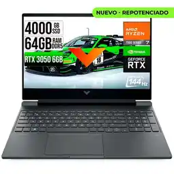 Falabella VICTUS AMD RYZEN 7-7445HS RTX 3050 6GB SSD 4TB RAM 64GB LED 15,6 FHD 144Hz oferta