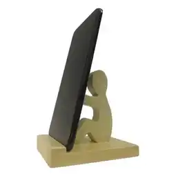 Falabella Soporte Para Celular De Escritorio Madera Base Antideslizante Diseño Hombre Sentado oferta