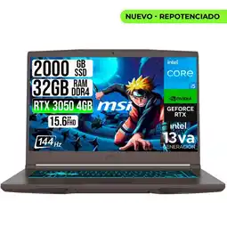 Falabella PORTATIL THIN 15 INTEL I5-13420H RTX 30504GB SSD 2TB RAM 32GB 15.6 FHD 144HZ oferta
