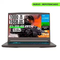Falabella PORTATIL THIN 15 INTEL I5-13420H RTX 30504GB SSD 1TB RAM 16B 15.6 FHD 144HZ oferta