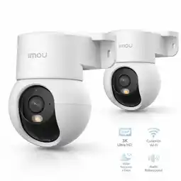 Falabella Combo 2 Cámaras de Seguridad Mini de (3MP) Hogar, Detención de Personas/Mascotas Audio Color oferta