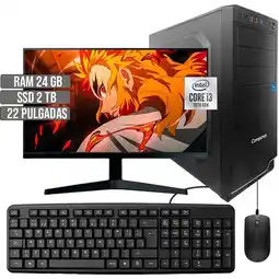 Falabella COMPUTADOR INTEL CORE I3-10105 SSD 2TB RAM 24GB LED 22 FHD oferta