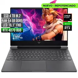 Falabella VICTUS AMD RYZEN 7-8845HS RTX 4070 8GB SSD 4TB RAM 64GB LED 16 FHD 144Hz oferta