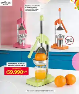 Ara Smukee kitchen exprimidor de jugos manual con palanca oferta