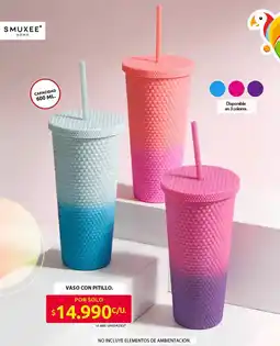 Ara Smukee home vaso con pitillo oferta