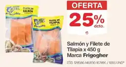 Makro Frigogher salmón y filete de tilapia oferta