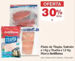 Makro Antillana filete de tilapia, salmón oferta