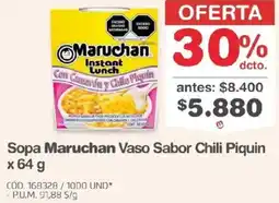 Makro Maruchan sopa vaso sabor chili piquin oferta
