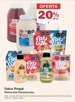 Makro Frugal salsas referencias seleccionadas oferta