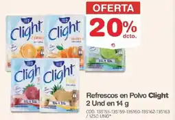 Makro Clight refrescos en polvo oferta