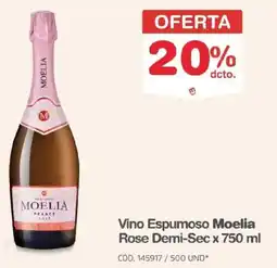 Makro Moelia vino espumoso rose demi-sec oferta