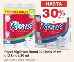 Makro Rosal papel higiénico oferta