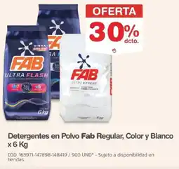 Makro Fab detergentes en polvo regular, color y blanco oferta