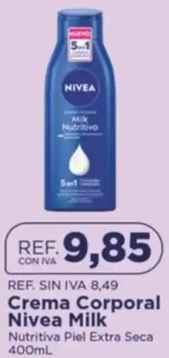 FarmaTodo Nivea milk crema corporal oferta