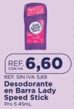 FarmaTodo Lady speed stick desodorante en barra oferta
