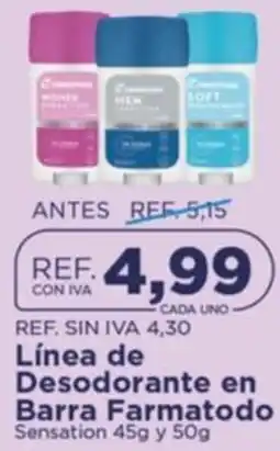 FarmaTodo Farmatodo línea de desodorante en barra oferta