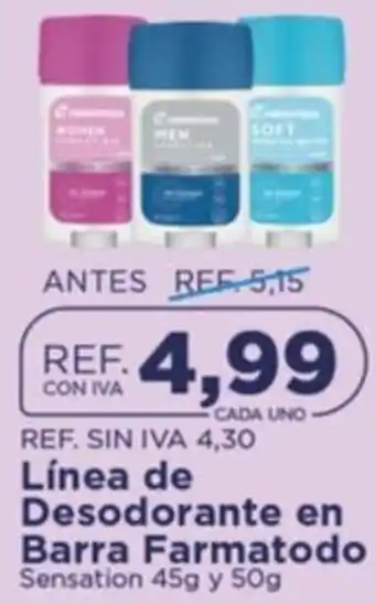 Farmatodo línea de desodorante en barra