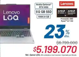 Alkosto Lenovo laptop oferta
