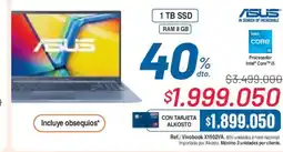 Alkosto Asus laptop oferta
