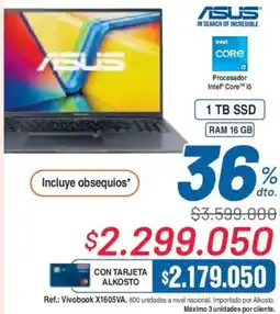 Alkosto Asus laptop oferta