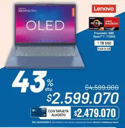 Alkosto Lenovo ideapad sim oferta