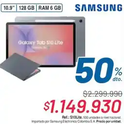 Alkosto Samsung galaxy tab S10 lite oferta