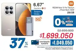 Alkosto Redmi note 15 pro titanium oferta