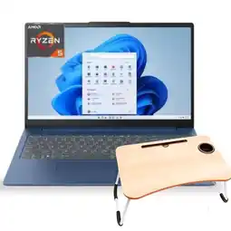Falabella Portatil IDEAPAD Slim 3 15AMN8 Ryzen 5 16GB 512GB SSD 15.6′ Blue + Soporte de Mesa oferta