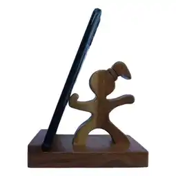 Falabella Soporte Base Celular Escritorio Antideslizante En Madera Nogal Diseño Niña oferta