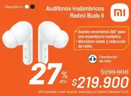 Alkosto Redmi buds 6 audífonos inalámbricos oferta