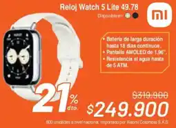 Alkosto Reloj watch 5 lite 49.78 oferta