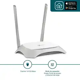 Falabella Router Inalámbrico WISP, 2.4 GHz, 300 Mbps 4 Puertos LAN 10/100 Mbps oferta