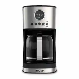Alkomprar Cafetera IMUSA Programable de filtro 14 Tazas Grand Café+ Plateada oferta