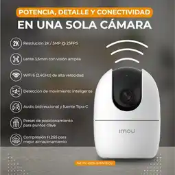 Falabella Practica Cámara de Seguridad Ranger 2 (3MP) 2K + MicroSD 32GB // Detección Humana, Audio-Color oferta