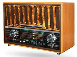 Falabella Radio Vintage Bluetooth Grande Retro Recargable Amfmsw Usb Control Café Café oferta