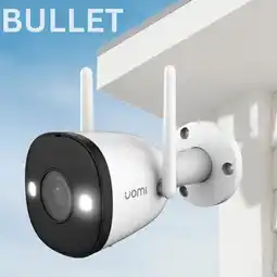 Falabella Resistente Cámara de Seguridad Bullet Exterior 3MP Bullet Visión Nocturna Color WiFi Micrófono IA oferta