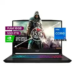 Falabella Portátil Gamer Katana Intel Core I7 14650hx 16/2 TB SSD Rtx 5050 8gb Negro 15,6 Fhd oferta