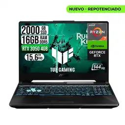 Falabella TUF GAMING AMD RYZEN 7-7435HS 3050 4GB SSD 2TB RAM 16GB LED 15,6 FHD 144Hz oferta