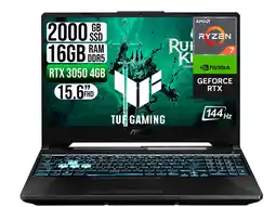 Falabella TUF GAMING AMD RYZEN 7-7435HS 3050 4GB SSD 2TB RAM 16GB LED 15,6 FHD 144Hz oferta