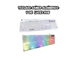 Falabella Teclado Mecánico Rgb Transparente Diseño Gamer Profesional Transparante Rgb V oferta