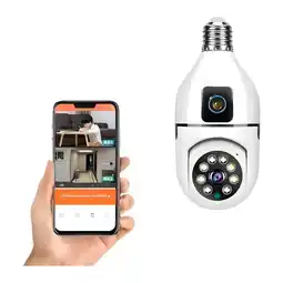 Falabella Camara De Seguridad Doble Lente Tipo Bombillo Wifi V380 Pro oferta