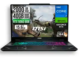 Falabella PORTATIL CYBORG 15 INTEL CORE 7 240H RTX 5060 8GB SSD 2TB RAM 40GB 15.6 FHD 144HZ oferta